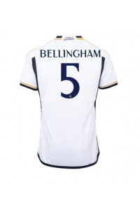 Fotbalové Dres Real Madrid Jude Bellingham #5 Domácí Oblečení 2023-24 Krátký Rukáv